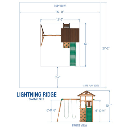SpaVida Lightning Ridge Swing Set – Backyard Discovery