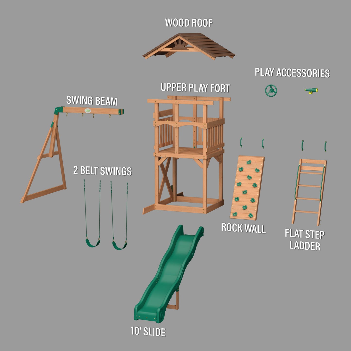 SpaVida Lightning Ridge Swing Set – Backyard Discovery
