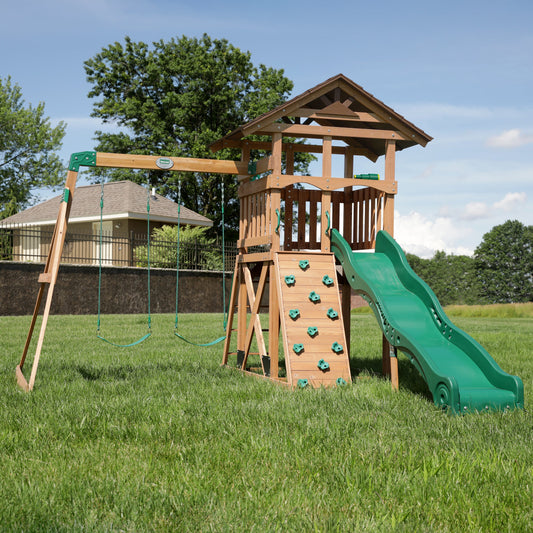 SpaVida Lightning Ridge Swing Set – Backyard Discovery