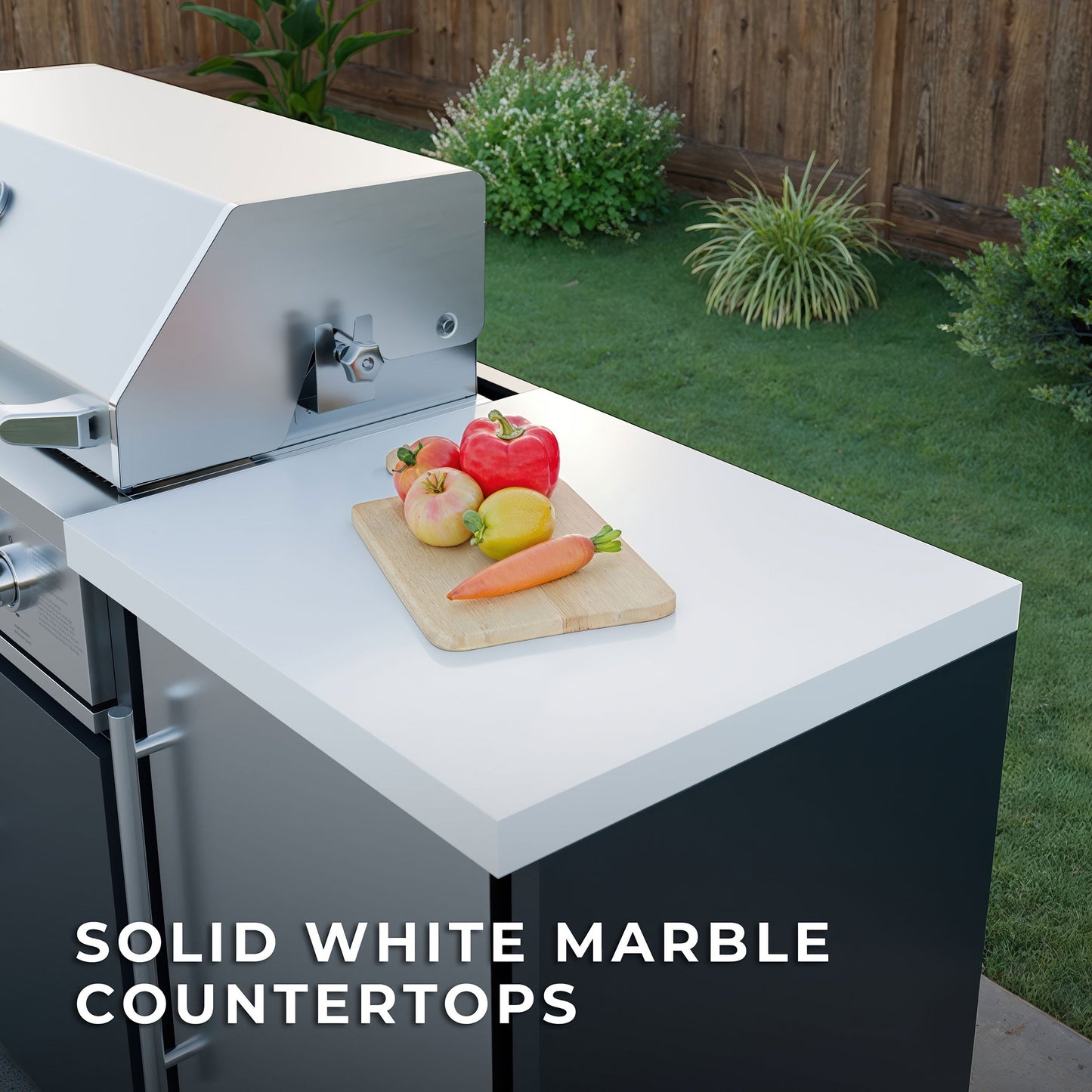 Emory 9' Galvanized Steel Outdoor Kitchen Island