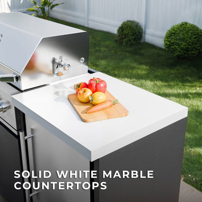 Emory 12' Galvanized Steel Outdoor Kitchen Island