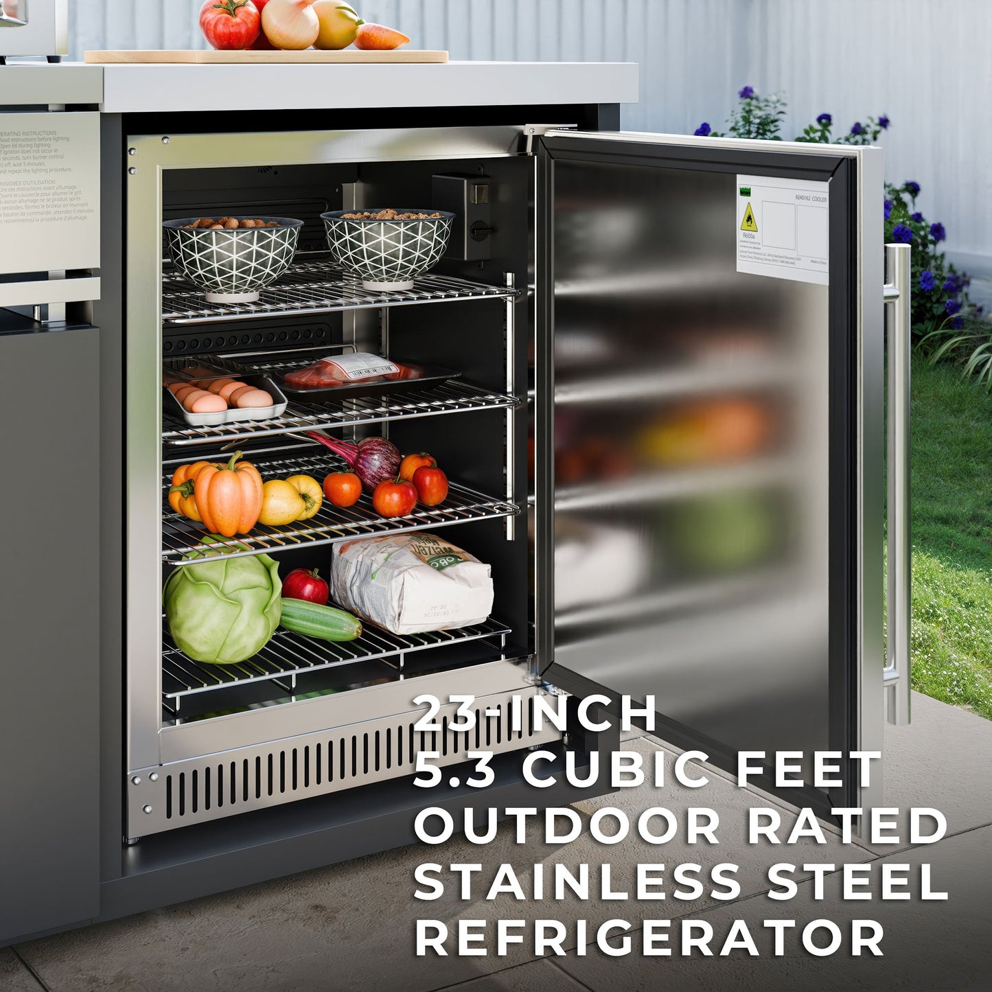 Emory 12' Galvanized Steel Outdoor Kitchen Island