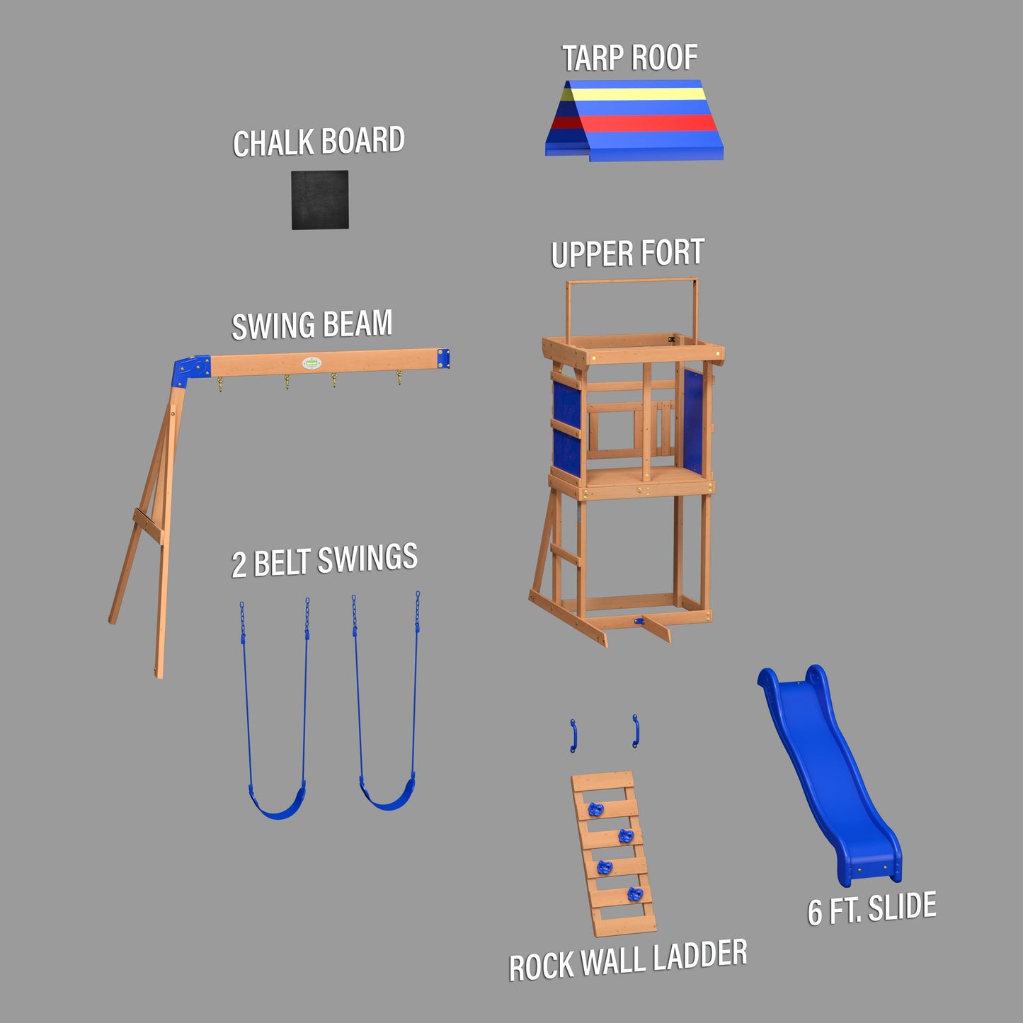 SpaVida Bay Pointe Swing Set – Backyard Discovery