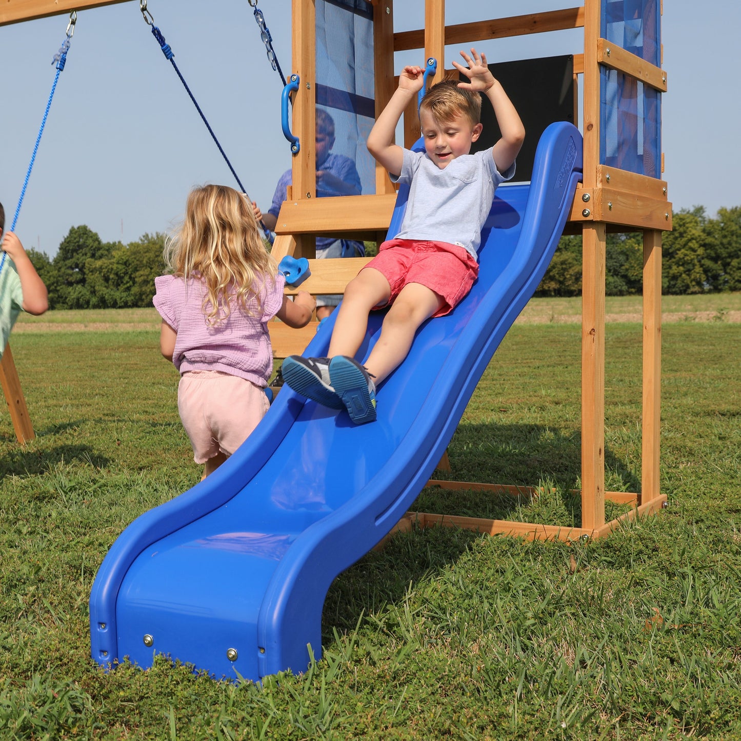 SpaVida Bay Pointe Swing Set – Backyard Discovery