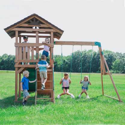 SpaVida Lightning Ridge Swing Set – Backyard Discovery