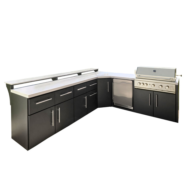 Emory Corner Outdoor Kitchen Island and Bar – Right second view