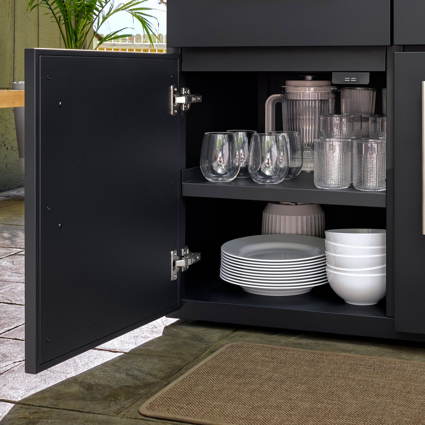 Emory Corner Outdoor Kitchen Island and Bar – Right