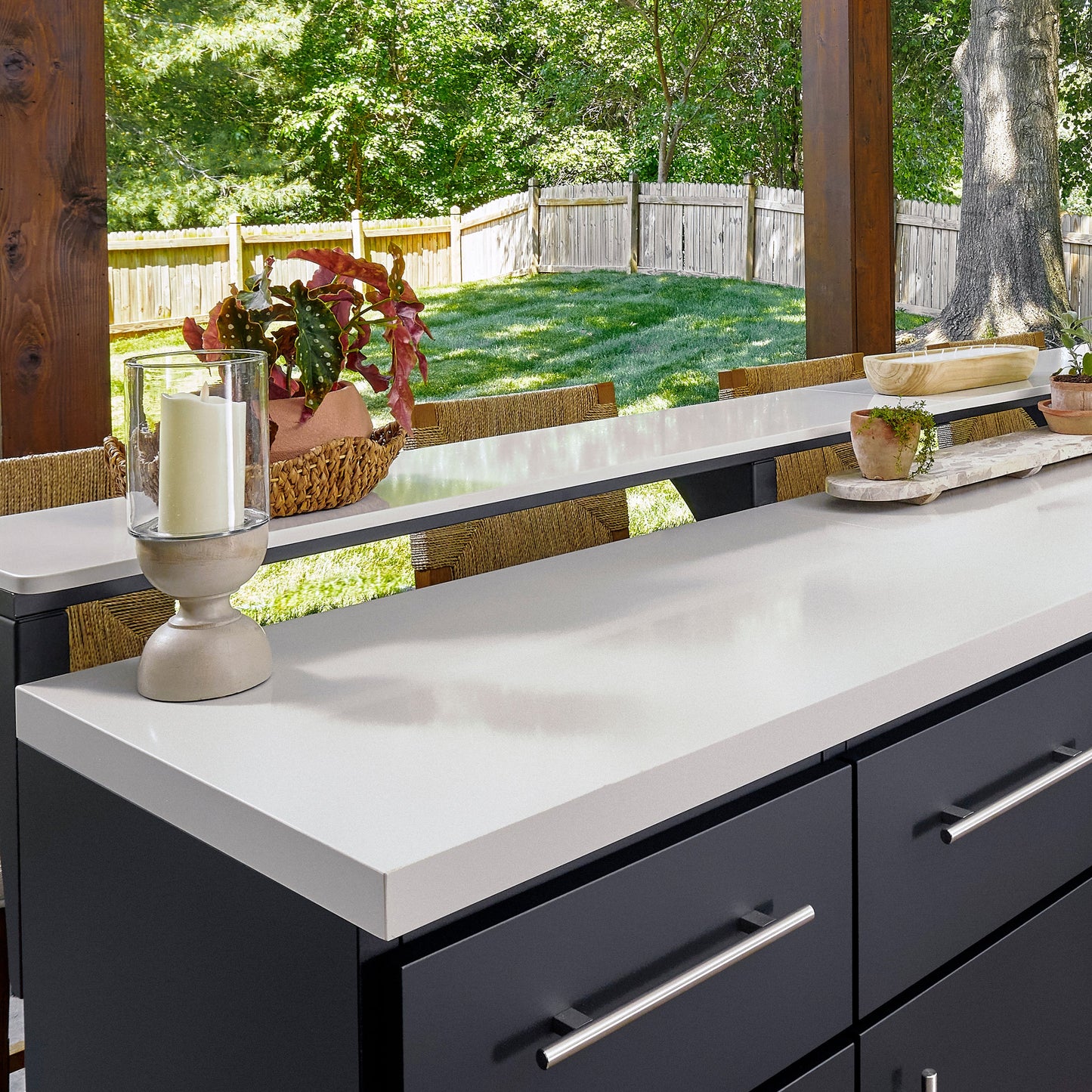 Emory Corner Outdoor Kitchen Island and Bar – Right