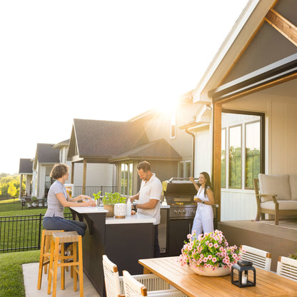 Emory Corner Outdoor Kitchen Island and Bar – Right