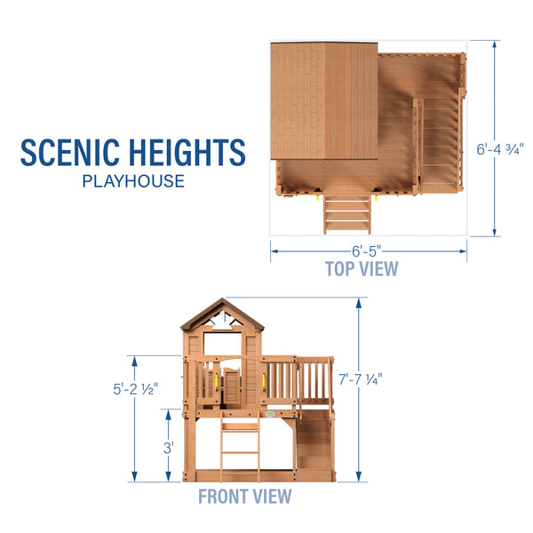 SpaVida Scenic Heights Wooden Playhouse second view