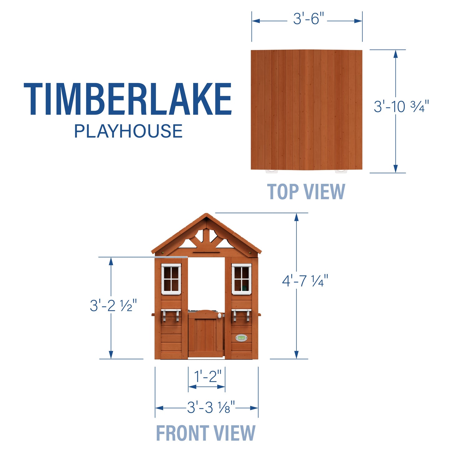 SpaVida Timberlake Playhouse by Backyard Discovery