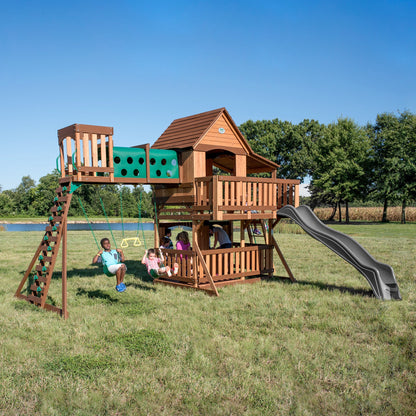 SpaVida Woodridge Elite Swing Set – Backyard Discovery