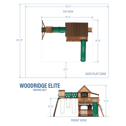 SpaVida Woodridge Elite Swing Set – Backyard Discovery