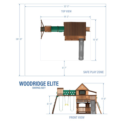 SpaVida Woodridge Elite Swing Set – Backyard Discovery