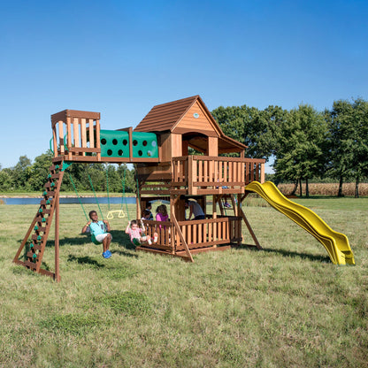 SpaVida Woodridge Elite Swing Set – Backyard Discovery