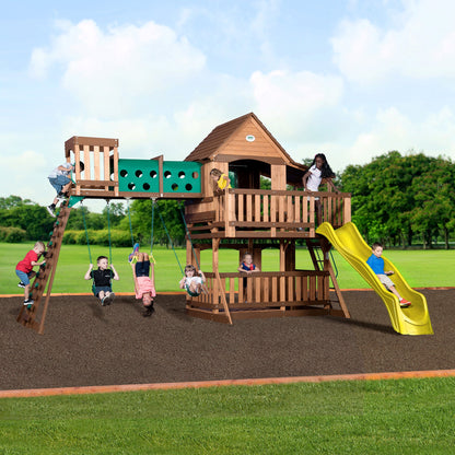SpaVida Woodridge Elite Swing Set – Backyard Discovery