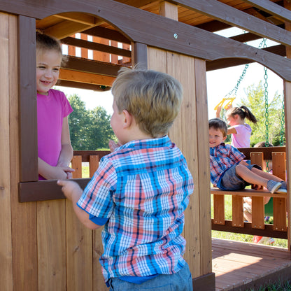 SpaVida Woodridge Elite Swing Set – Backyard Discovery
