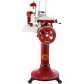 SpaVida Volano B3 Red Manual Flywheel Meat Slicer with Pedestal